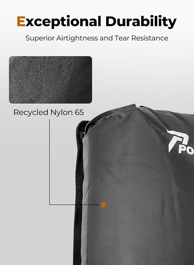 Vacuum Bags for Travel with Wireless Pump, IP67 Waterproof, Reusable Space Saver Compression Bags for Backpack, Suitcase, Home Storage(3 Pack + Pump)