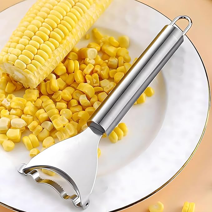 Long Handle Stainless Steel Corn Cob Stripper,Corn Cob Thresher,Corn Peeler,Corn Stripper,Corn Thresher,Corn Scraper (Style-C)