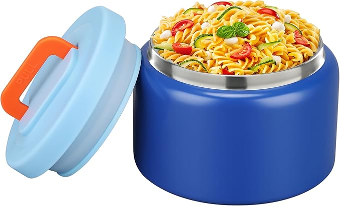 MAISON HUIS 8oz Soup Thermo Wide Mouth Vacuum Insulated Thermo Food Jar, Leak Proof Stainless Steel Thermo for Hot&Cold Food Kids Food Lunch Soup Container for School Travel