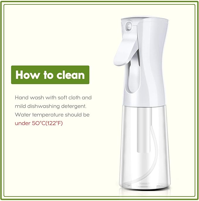 Mistifi Oliver Oil Sprayer for cooking, Spray bottle 6oz, Non-Aerosol Refillable Dispenser Oil Mister (set of 2)