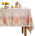 patdrea Designer Linen Tablecloth for Rectangle Table,Pineapple Pattern Extra Long Tablecloths,Table Cover Cloth Decor for Kitchen Dining Christmas,Tea Party,Thanksgiving,67"x118"-Pineapple B