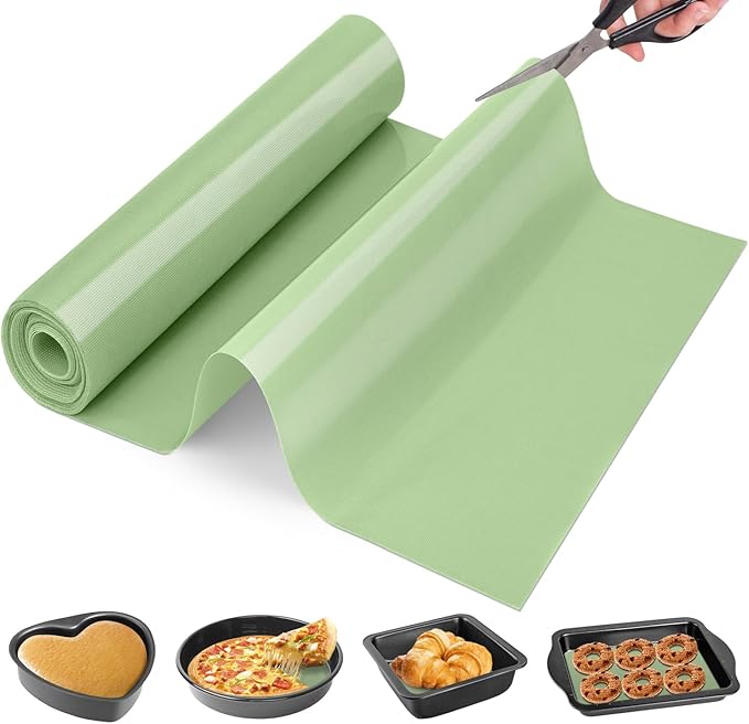Silicone Baking Mat Roll - Non-stick Pastry Mat, Reusable Dough Rolling Mat Cookie Sheet, Non Slip Countertop Protector Mat, Counter Mat, Oven Mat