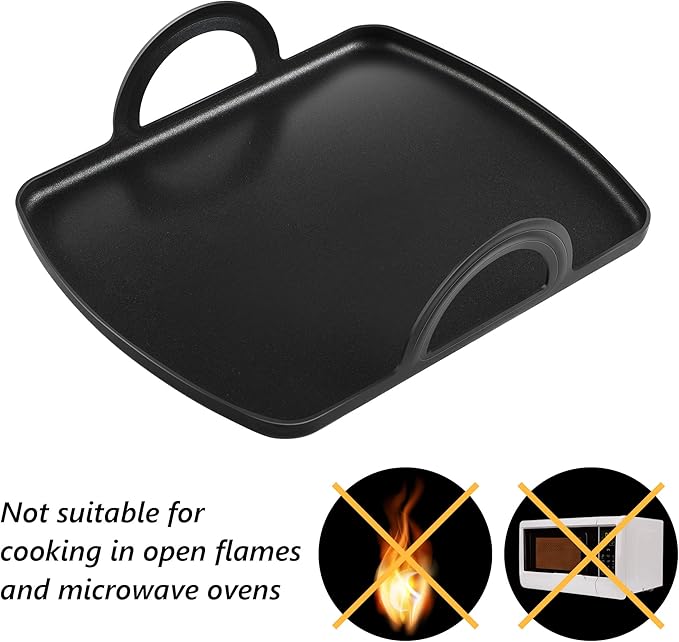 Feekoon Griddle Plate Compatible with Ninja Foodi Grill with Air Fryer (Compatible with Model AG300 AG300C AG301 AG301C AG302 AG400 IG301A), Durable Aluminum Griddle, Multifunctional Oven Grill Plate