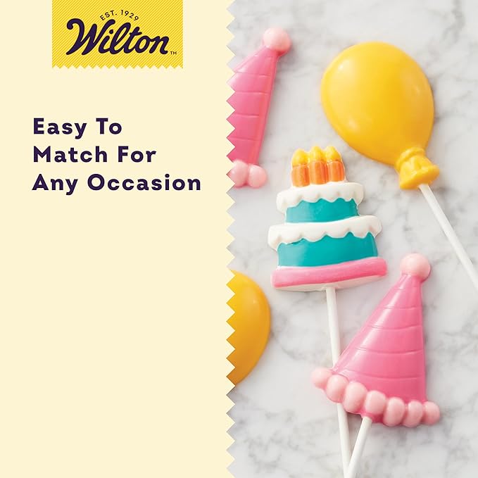 Wilton White 6-Inch Lollipop Sticks, Cake Pop Sticks, 100-Count Currenlty #1 item for "lollipop sticks" search