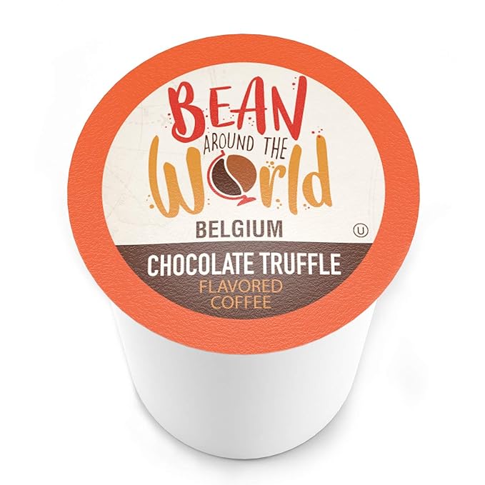 Bean Around The World Flavored Coffee Compatible With 2.0 Keurig K Cup Brewers, Chocolate Truffle, 40 Count (Pack of 1)