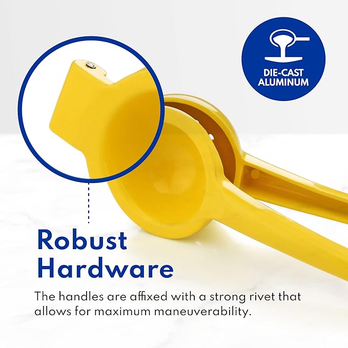 New Star Foodservice 42856 Enameled Aluminum Lemon Squeezer, Yellow