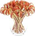 BLUE TOP Bamboo Cocktail Picks 100 PCS Red Bamboo Skewers 4 Inch with Looped Ring,Food Picks,Party Toothpicks for Appetizers,Cocktail Drinks,Barbecue Snacks,Club Sandwiches.