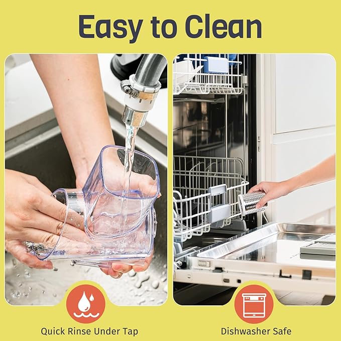 Rotary Cheese Grater Hand Crank, 3 Blades Slicer Shredder, Cheese Grater for Kitchen, Multi-Functional Kitchen Tool for Vegetables, Nuts, Chocolate, with Strong Suction Base, Black