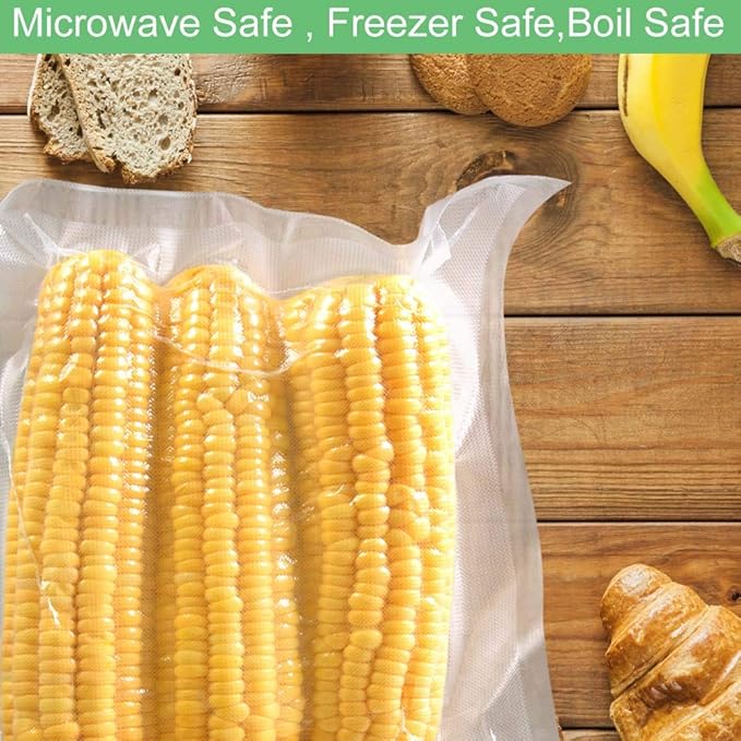 O2frepak Large Gallon 4mil 11.5" x 18.5" Thick Vacuum Sealer Bags with BPA Free and Puncture Prevention,Vacuum Seal Freezer Bags,Great for Sous Vide Vaccume Sealer PreCut Bags