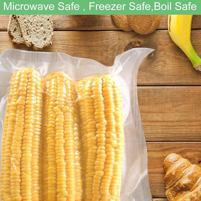 O2frepak 100 Pint 6" x 10" Vacuum Sealer Bags with BPA Free and Puncture Prevention,Vacuum Seal Freezer Bags,Great for Sous Vide Vaccume Sealer PreCut Bags