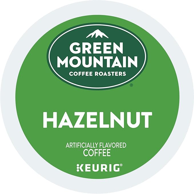 Green Mountain Coffee Roasters Hazelnut Keurig Single-Serve K-Cup pods, Light Roast Coffee, 72 Count
