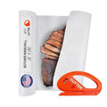 White Butcher Paper 18" x 2160" (180 feet) with Cutter - USA-Made Natural Butcher Paper Roll for Meat and Fish - Uncoated, Unwaxed & Food-Grade Material for Smoker, Grilling & BBQ by IDL Packaging