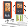 Wireless Meat Thermometer for Grilling Smoking - Kitchen Food Cooking Candy Thermometer with 3 Probes - Monitor Ambient Temperature Inside The Grill Smoker BBQ Oven Thermometer, 490ft,Digital
