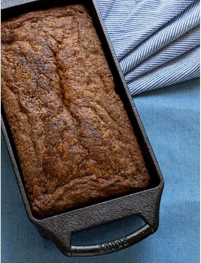 Lodge Cast Iron Loaf Pan 8.5x4.5 Inch, Black (Pack of 3)