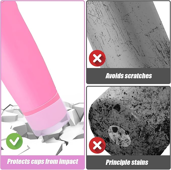 Mity rain 2PCS Protective Silicone Boots for Owala 30oz & 40oz FreeSip Sway Bottles & Tumblers - Accessories for owala, Enhances Stability & Prevents Scratches (Lilac)