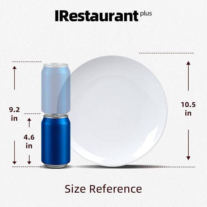 Stoneware Coupe Commercial Grade Dinnerware, Bright White, Plate 10.5", Case of 12