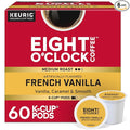 Eight O'Clock Coffee French Vanilla, Single-Serve Coffee K-Cup Pods, Medium Roast, 60 Count