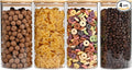 53oz Glass Food Storage Jars, Glass Jars with Bamboo Lids, Kitchen Storage Jars, Set of 4, Canisters with Airtight Lids for Spice, Coffee, Cookie, Pantry Organizers
