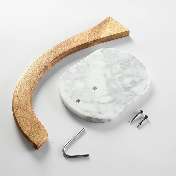 Everous Banana Hanger - Modern Banana Holder Tree Stand with Non-Slip Marble Base