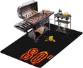 80X48 Inches Extra Large BBQ mats for outdoor grill - Fireproof Deck and Patio Protector, Waterproof and Oil-Proof Barbecue Grill Mat