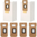 6 Pack Replacement Dust Bags Compatible With Roborock S7 S7+ T7 T7 Plus Auto-Empty Dock Vacuum Bags Accessory Parts