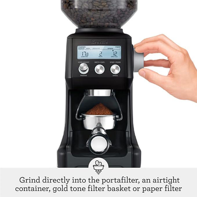 Breville the Smart Grinder Pro BCG820BST, Black Stainless Steel