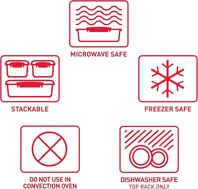 Sistema Microwave Food Steamer with Removable Steamer Basket | Large 3.2 L | Red/Clear