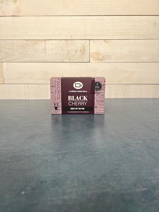 Black Cherry Decaf Coffee Pods by Coffee Beanery | 12ct Medium Roast Arbica Coffee