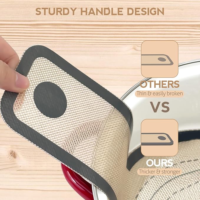 Silicone Bread Sling for Dutch Oven, Non-Stick & Easy to Clean Bread Baking Mat Set, 2 Pcs Reusable Bread Sling with Long Handle to Transfer Sourdough (Gray, Oval and Round)