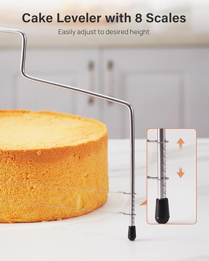 Kootek 144PCs Cake Pan Set, Cake Decorating Kit with 3 Nonstick Round Springform Pans (4, 7, 9 inch), Piping Bags and Tips, Cake Leveler, Other Cheesecake Pan Tools Baking Supplies Gifts & eBook