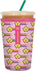Sok It JavaSok Iced Coffee & Cold Soda Insulated Neoprene Cup Sleeve (Super Star, Medium: 22-28oz)