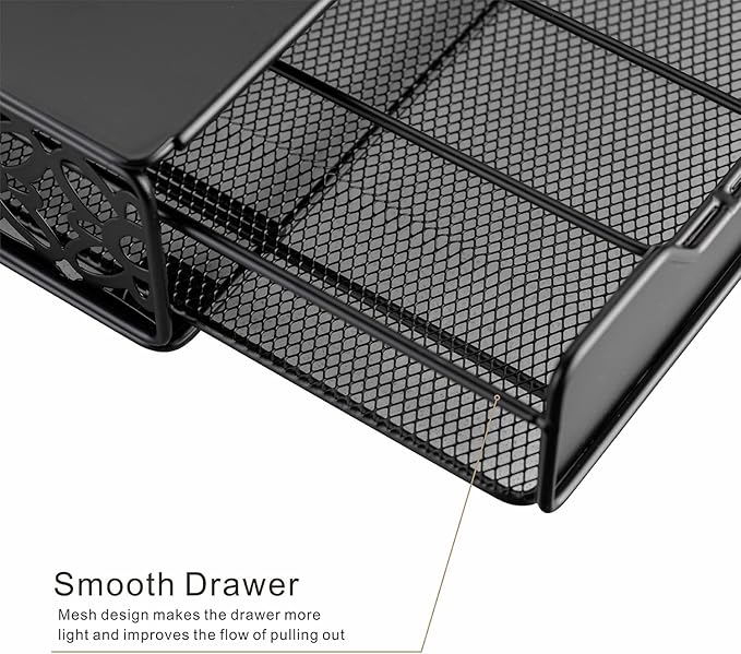 Flagship K Cup Drawer Holder for Keurig Pods K Cup Storage Organizer Drawer Save Space Countertop Kitchen (42 Pods)