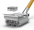 HOUSE AGAIN Grill Brush and Scraper Bristle Free with 3 Replacement Head 304 Stainless Steel Food-Grade Grill Accessories, Safe BBQ Cleaner Brush Strong Barbecue Cleaning Brush for Outdoor Grill Grate