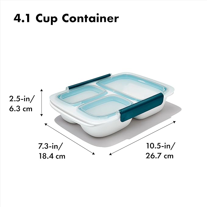 OXO Good Grips Prep & Go Leakproof 4.1 Cup Divided Container