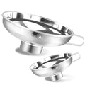 Anaeat Stainless Steel Canning Funnel with Handle for Wide and Regular Jars & Canning Jars, Wide-Mouth Funnels Excellent for Transferring Liquid and Dry Ingredients, Large Solids, Oil, Beans & Jams