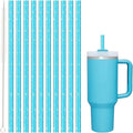 Replacement Straw for Stanley|Simple Modern|Owala 40 oz 30 oz Cup Tumbler, 10 Pack 12.13-In Long Reusable Plastic Straw with Cleaning Brush, Dishwasher Safe, BPA Free, Food Grade Material