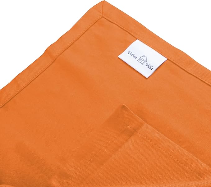 Urban Villa Halloween Kitchen Towels Set of 6 Dish Towels for Kitchen 100% Cotton Orange Color Dish Cloths 20''X30'' Multi-Purpose Kitchen Hand Towels Highly Absorbent Kitchen Towels with hanging Loop