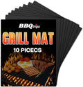 Grill Mats for Outdoor Grill, (10 pcs) Non Stick BBQ Grill Mat Grilling Mat, BBQ Grilling Accessories, Heavy Duty, Reusable and Easy to Clean, Grill Sheets for Gas Charcoal and Electric BBQ