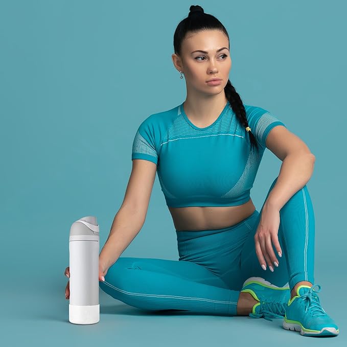 2PCS Glitter Silicone Boot for Owala Water Bottle, Anti-Slip Protective Sleeve for Owala Twist,FreeSip and Flip Stainless Steel Water Bottle, BPA-Free, Dishwasher Safe, Accessories