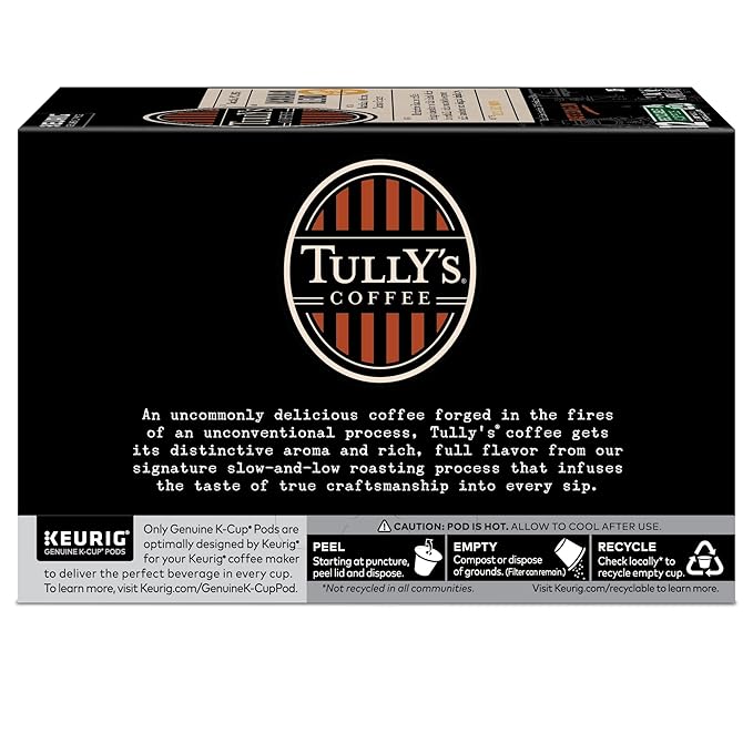 Tully's Coffee Hawaiian Blend Keurig Single-Serve K-Cup Pods, Medium Roast, 72 Count