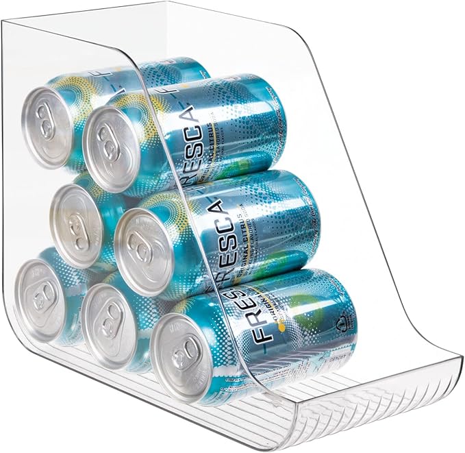 mDesign Plastic Kitchen Storage Organizer Bins - 4 Pack, Clear