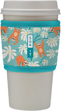 Sok It HotSok Coffee & Tea Reusable Insulated Neoprene Cup Sleeve (Slothing Around)