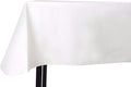 Yourtablecloth Heavy Duty Vinyl Rectangle or Square Tablecloth – 6 Gauge Heavy Duty Tablecloth – Flannel Backed – Wipeable Tablecloth with Vivid Colors & Many Sizes 52 x 70 White