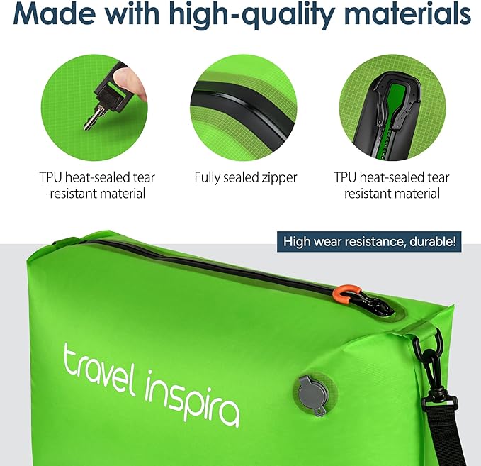 Vacuum Bags for Travel Luggage with Wireless Pump, Compression Bags for Carry On Suitcases and Backpack, Vacuum Seal Packing cube for Cloth Packing (1PC + PUMP)