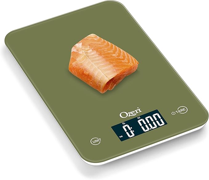 Ozeri Touch Professional Digital Kitchen Scale (12 lbs Edition) in Tempered Glass