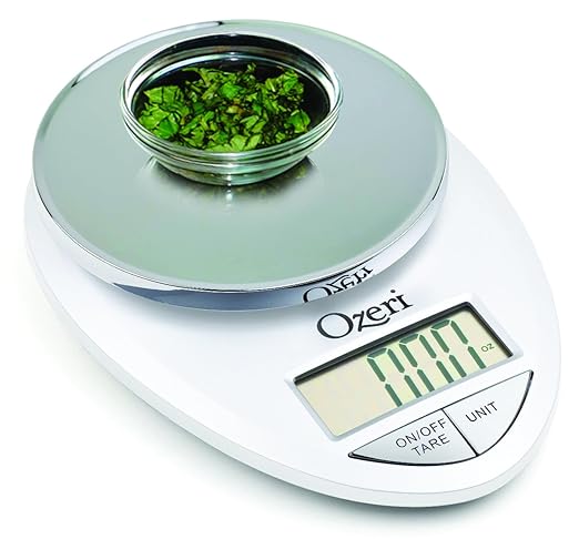 Ozeri Pro Digital Kitchen Food Scale, 0.05 oz to 12 lbs (1 gram to 5.4 kg)
