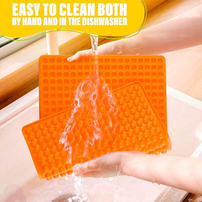 15.35" x 11" Dog Treat Silicone Mold with 468 cavities - Non-Stick Silicone Dog Treat Molds for Baking and Freezing - Durable and Flexible Yogurt Melt Mold for Ice, Marshmallows, Jelly and Candies