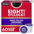 Eight O'Clock Coffee Dark Italian Roast Keurig Single-Serve K-Cup Pods, Dark Roast Coffee, 60 Count
