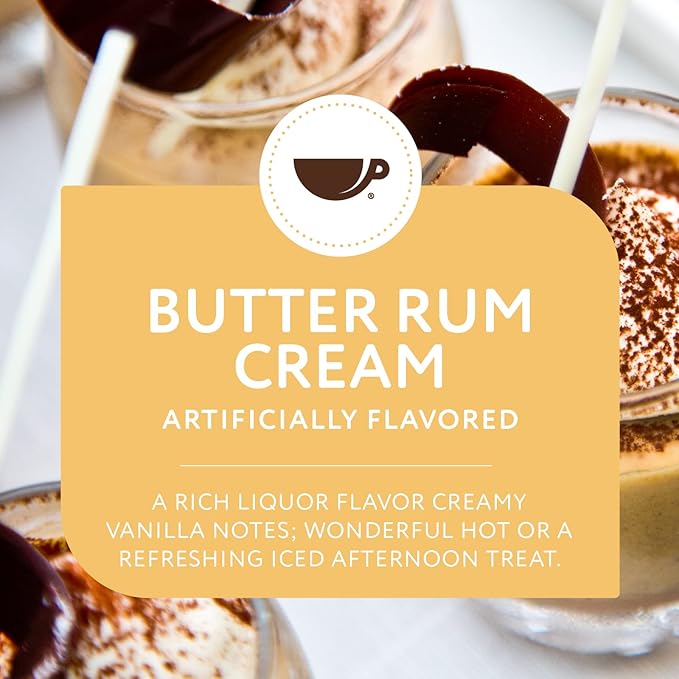 Paramount Roasters, Butter Rum Cream Flavored Ground Coffee, 1-12oz medium roast (Paramount Coffee Company)