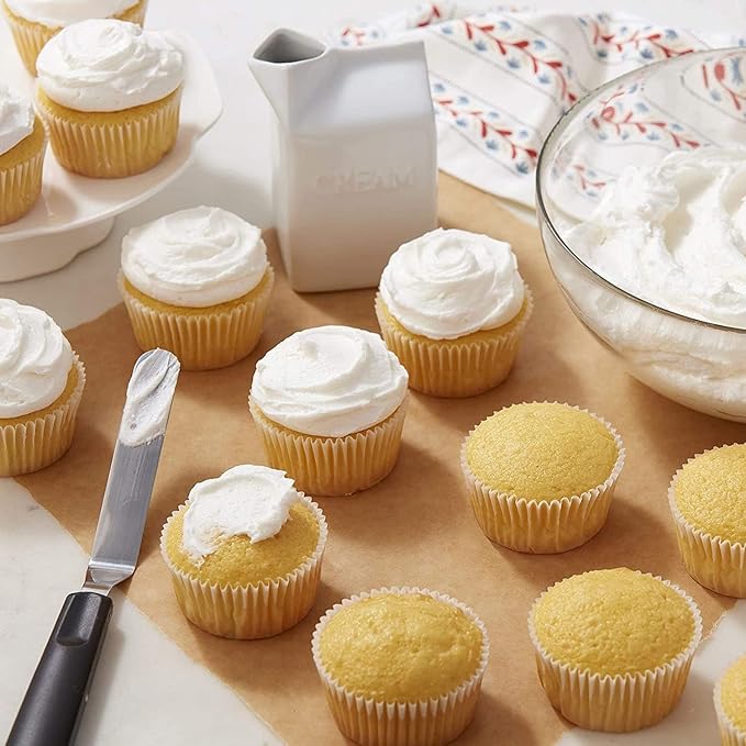 Wilton, 9 inch, Black 409-7712 Angled Spatula, 9" (Pack of 4)
